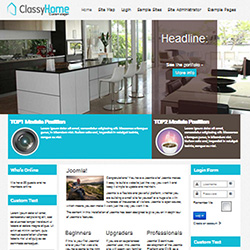 قالب طراحی داخلی و دکور جوملا 3 - Classy Home